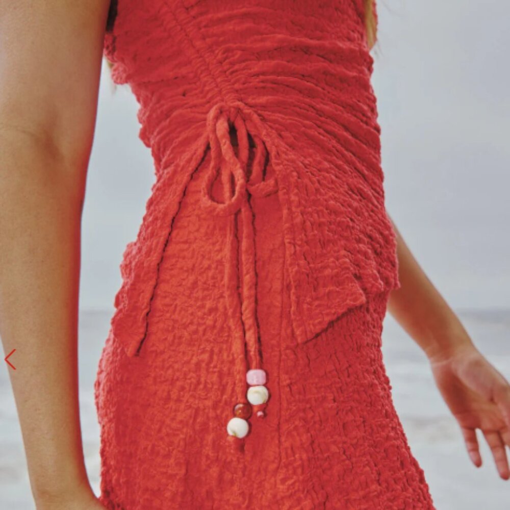 Erin Tank Lisa Says Gah - red pepper - crinkle fabric XL - Picture 4 of 7
